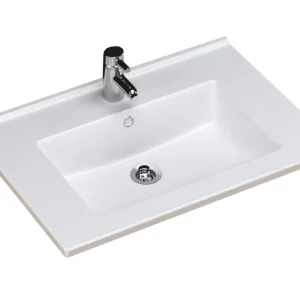 Sanicare Q10 keramische wastafel 65x45cm wit Hoge Kwaliteit