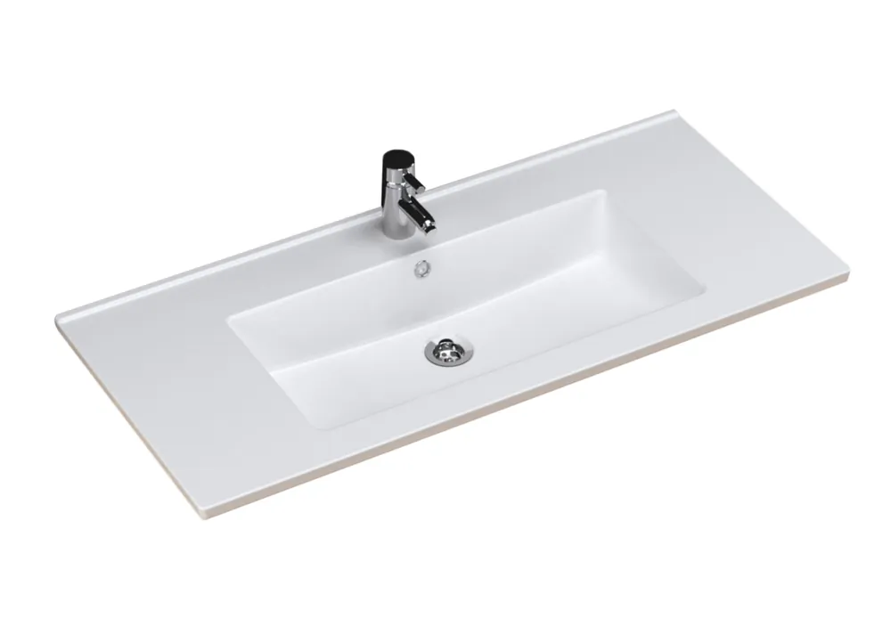 Sanicare Q10 keramische wastafel 100x45cm wit Hete Deal