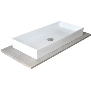 Premium Sanicare Q16 keramische wastafel 75.5x35cm wit
