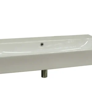 Bulkbestelling Sanicare Q17 keramische wastafel 101x46.5cm zonder kraangaten wit