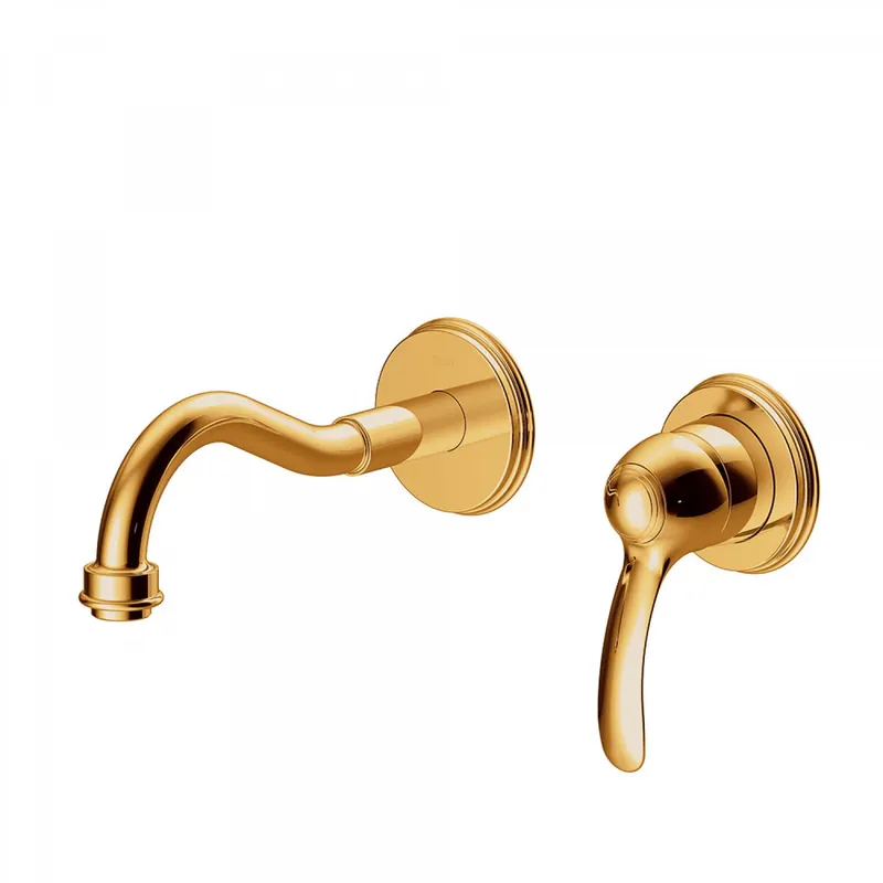 Tres Clasic inbouw wastafelkraan 21cm goud Groothandel