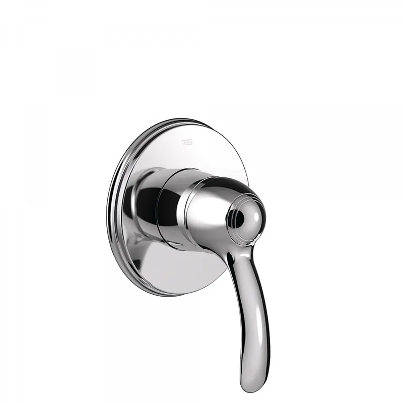 Tres Clasic inbouw 1-weg douchemengkraan chroom Modern