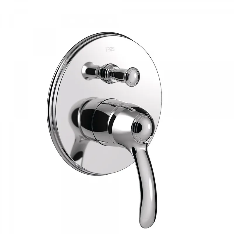 Tres Clasic inbouw 2-wegs douchemengkraan chroom Must-Have