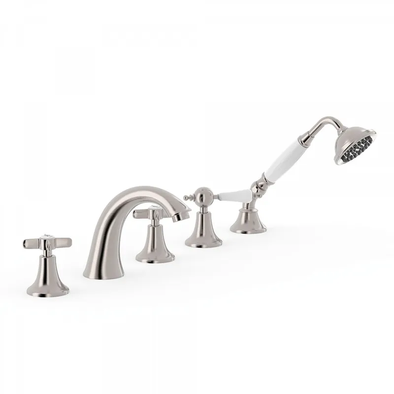 Tres Clasic 5-gats badrand mengkraan geborsteld staal Weekendaanbieding