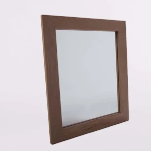 Modern B-Stone Wood spiegel met eiken omlijsting naturel 50x60cm