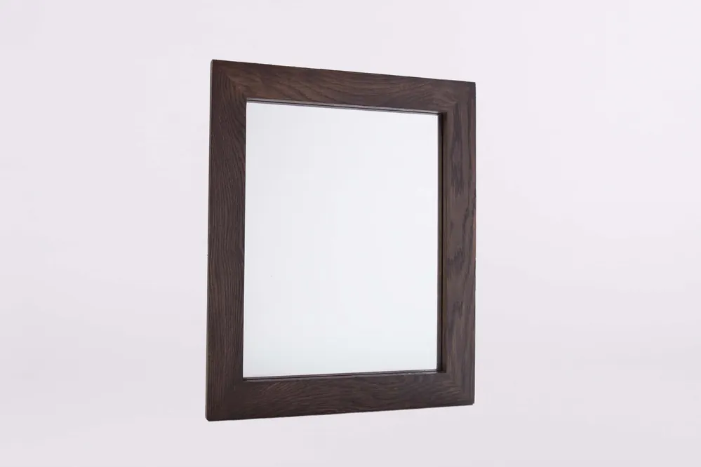 B-Stone Wood spiegel met donker eiken omlijsting 50x60cm Speciale Aanbieding