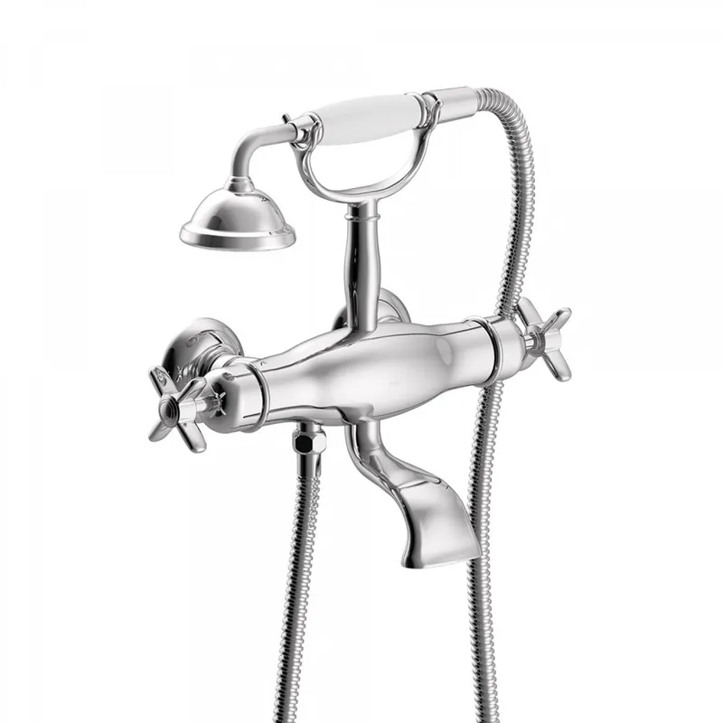Tres Clasic thermostatische badkraan met handdouche chroom Actieprijs