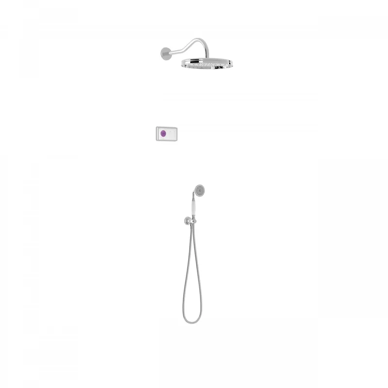 Lage Prijs Tres Shower Technology Clasic elektronische inbouwthermostaat met regendouche en handdouche wandmontage chroom