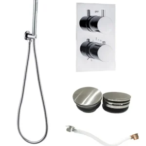 Express Levering Saniclear Talpa thermostatische inbouw badkraan met afvoer / overloopcombinatie