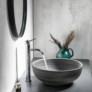 Betaalbaar Sapho Priori keramische ronde waskom 41cm grijs