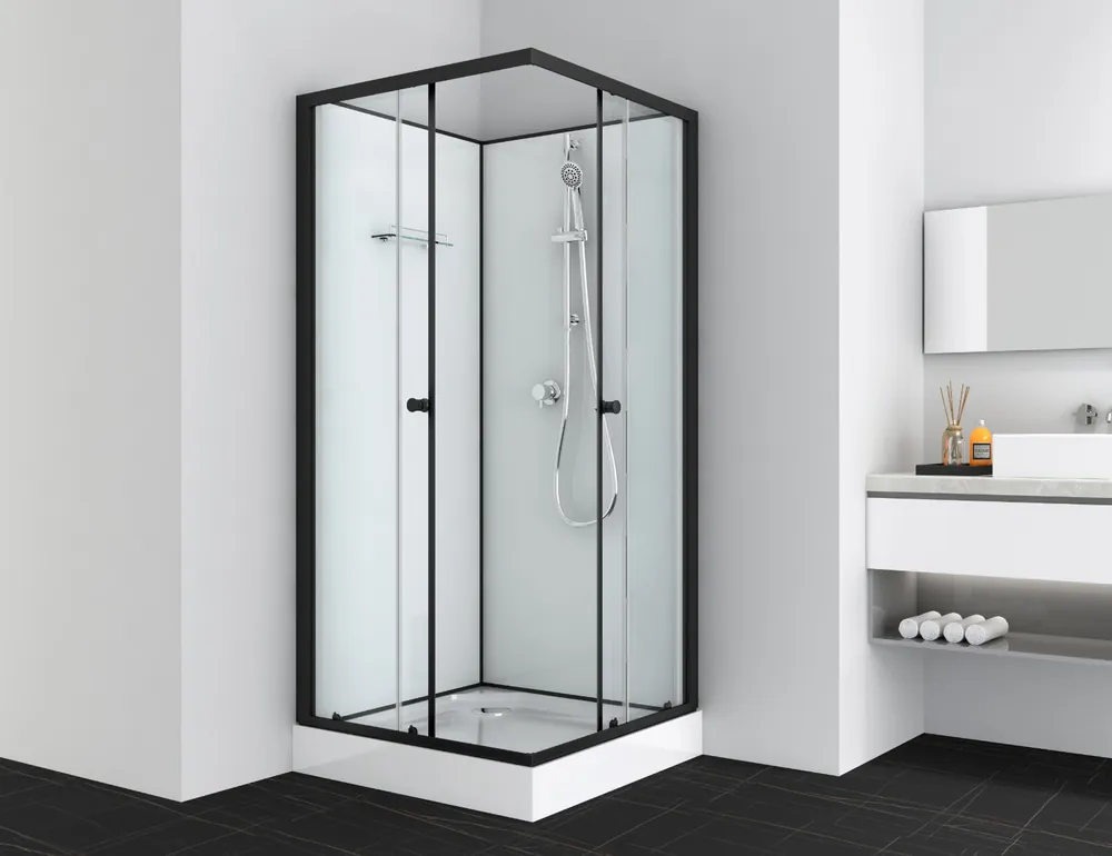 Flitsaanbieding Badstuber Uni complete douchecabine vierkant 90x90x203cm