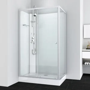 Badstuber Viva complete douchecabine rechthoek 120x80x225cm Dagaanbieding