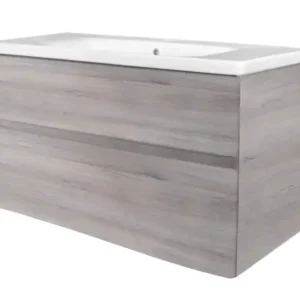 Best Design Quick 80cm greeploos badkamermeubel grijs eiken Actieprijs