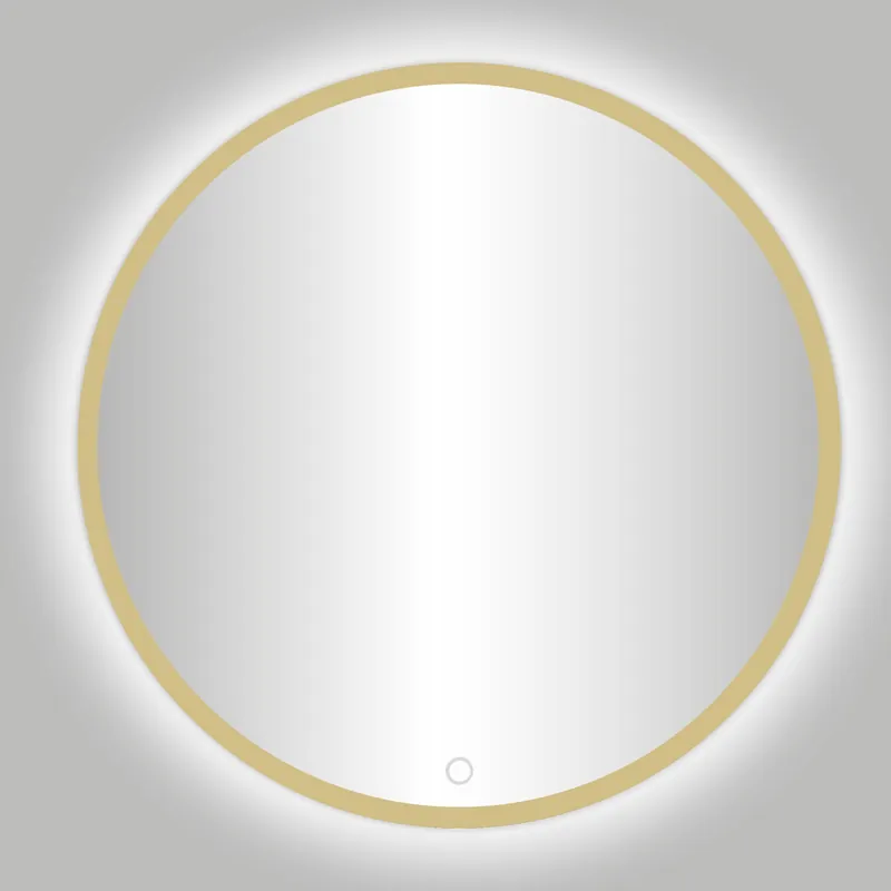 Luxe Best Design Nancy Rivoli ronde spiegel goud incl. LED verlichting Ø 140cm