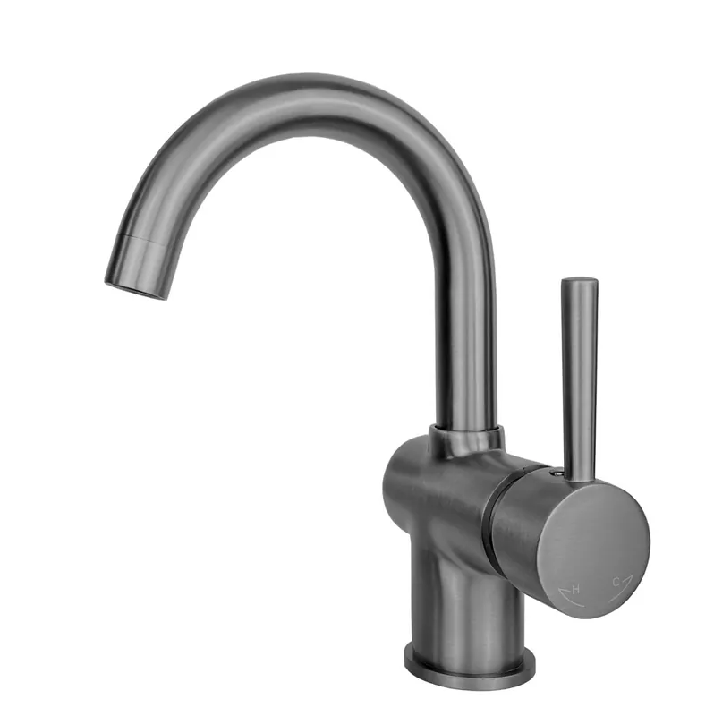 Best Design Moya wastafelkraan met draaibare uitloop gunmetal verouderd ijzer Laatste Versie