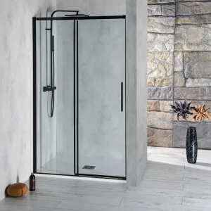 Merkproduct Polysan Altis douchedeur 137-141cm mat zwart