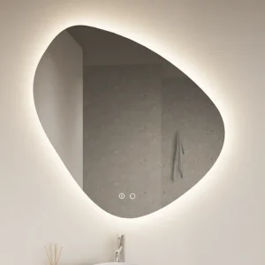 Betrouwbaar Gliss Design Fury spiegel met LED-verlichting 80x80cm