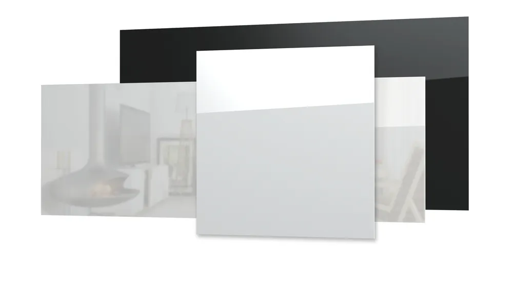 Wereldwijde Verzending Ecosun GS300 glazen infrarood paneel zwart 60x60cm 300W