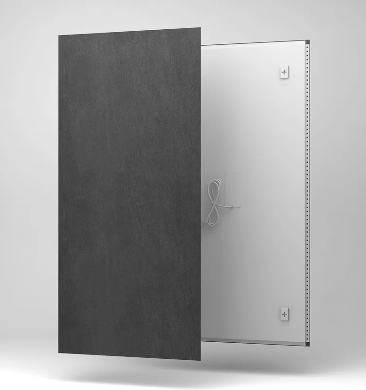 Goedkoop Ecosun CR1050 keramisch infrarood paneel basalt zwart 150x70cm 1050W