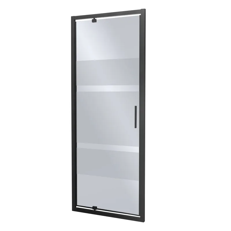 Kerra Tomar douchedeur 90x190cm mat zwart Dagaanbieding