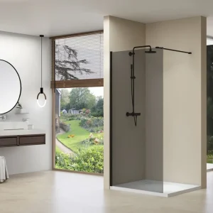 Geld-Terug-Garantie van Rijn ST01 inloopdouche met rookglas 90x200cm wit mat