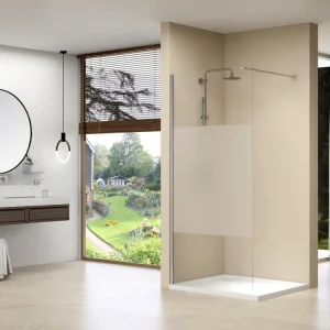 Wereldwijde Verzending van Rijn ST01 inloopdouche met privacybaan 80x200cm chroom