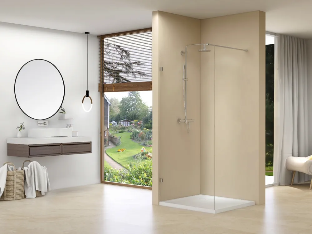 Exclusief van Rijn ST01 profielloze inloopdouche 80x200cm chroom