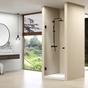 Voordeelprijs van Rijn ST01 profielloze nisdeur 90cm zwart mat