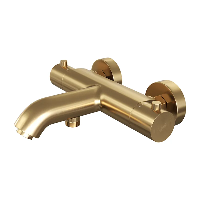 Brauer Gold Edition thermostatische badkraan geborsteld messing PVD Express Levering