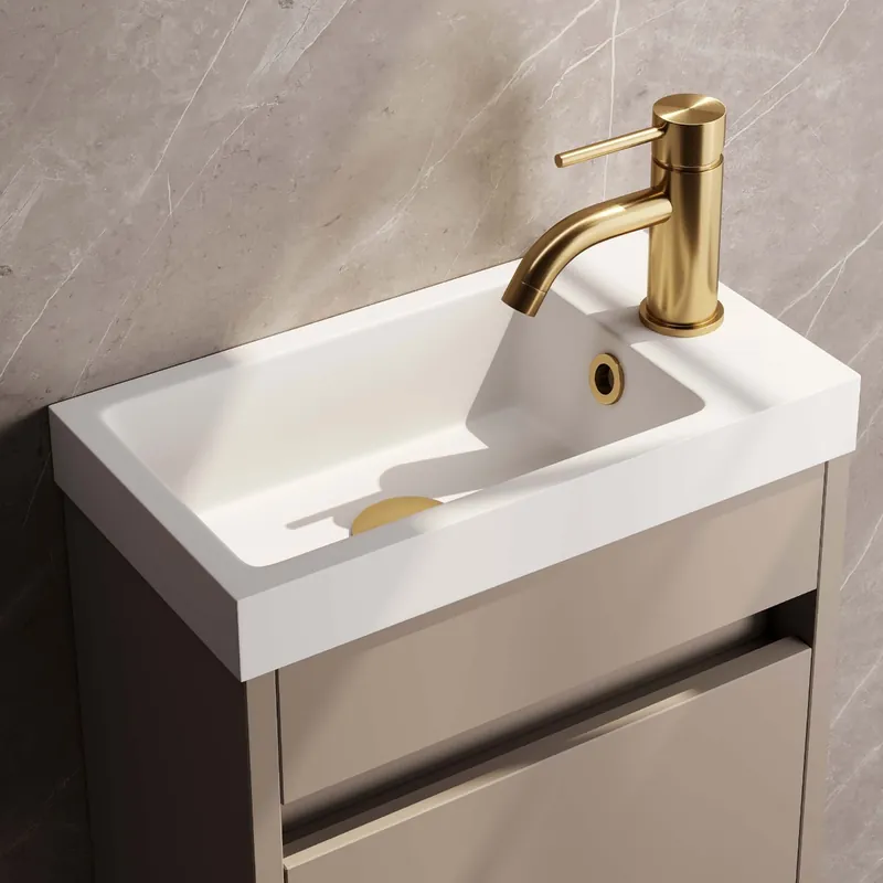 Brauer Gold Edition opbouw fonteinkraan messing geborsteld PVD Trendy