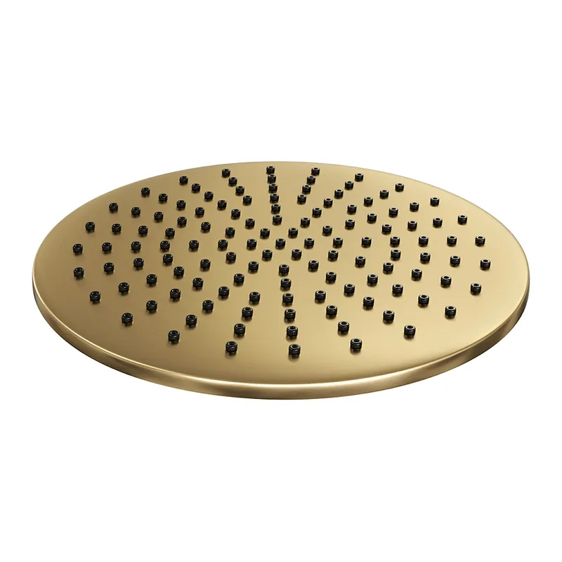 Brauer Gold Edition hoofddouche 30cm geborsteld messing PVD Betrouwbaar