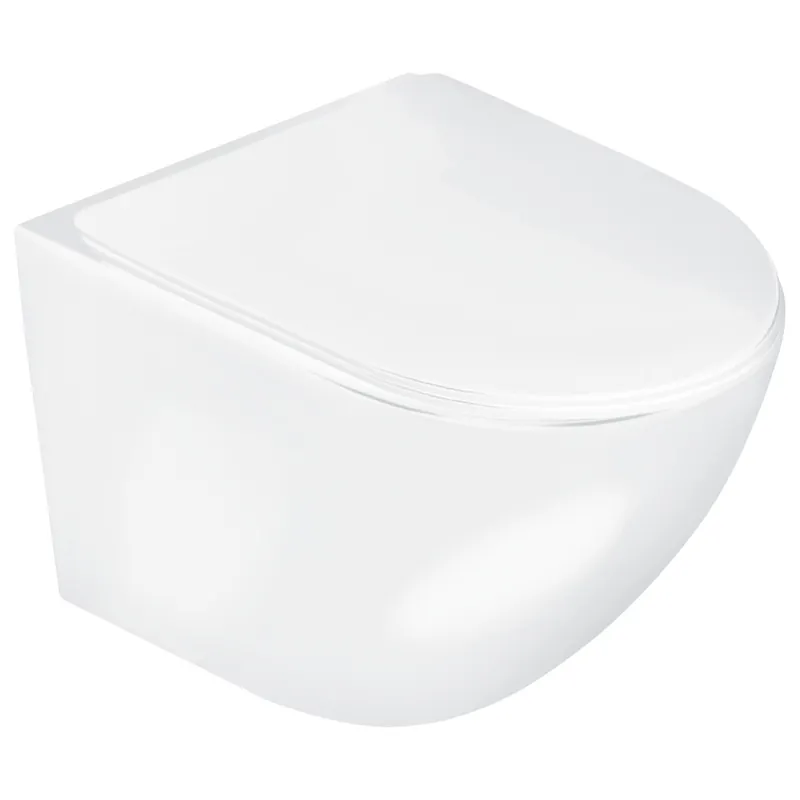 Must-Have Kerra Delos randloos hangend toilet met softclose zitting wit