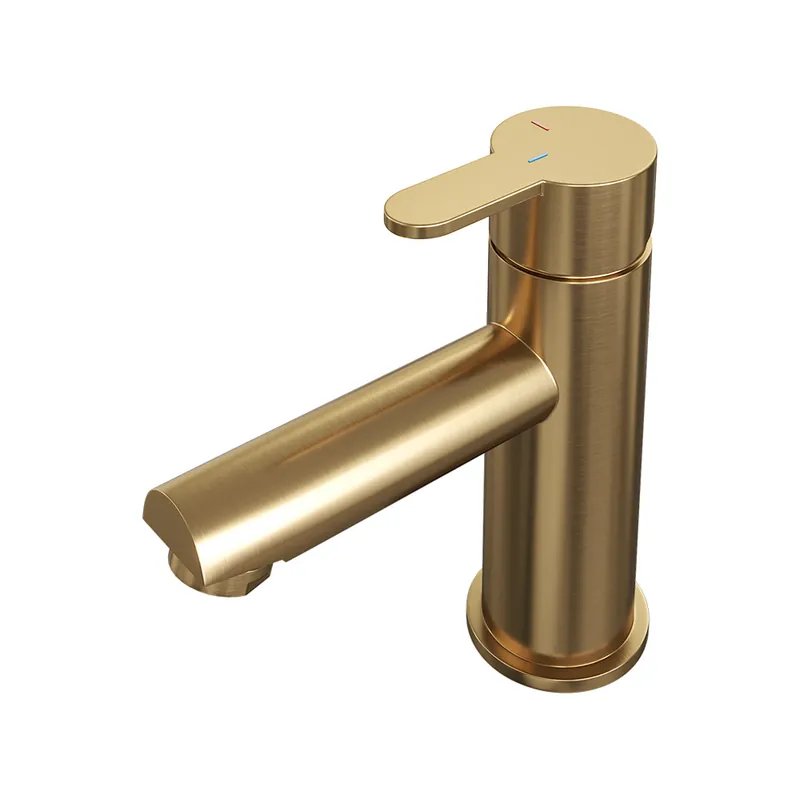Brauer Gold Edition ColdStart wastafelkraan energy-saving model D messing geborsteld PVD Populair