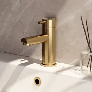 Nieuw Brauer Gold Edition ColdStart wastafelkraan energy-saving model B messing geborsteld PVD