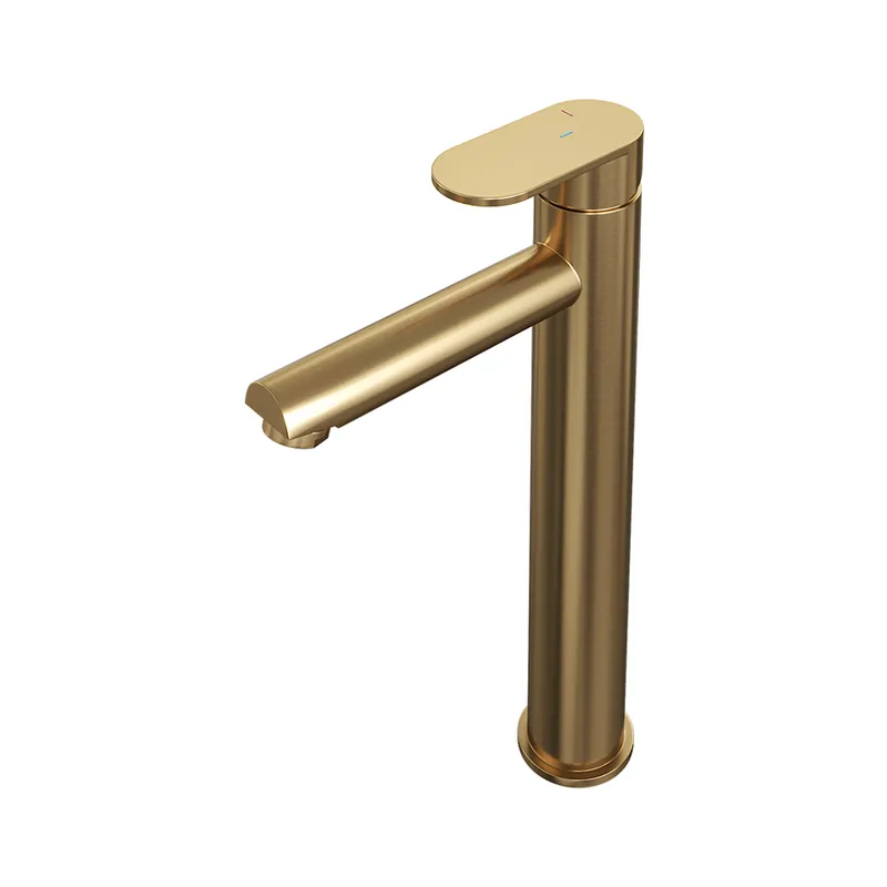 Lage Prijs Brauer Gold Edition ColdStart verhoogde wastafelkraan energy-saving model C messing geborsteld PVD