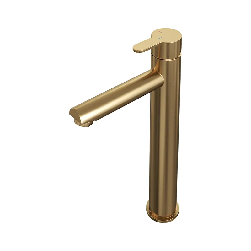 Finale Uitverkoop Brauer Gold Edition ColdStart verhoogde wastafelkraan energy-saving model D messing geborsteld PVD