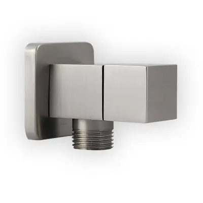 Premium Kerra ZKSS hoekstopkraan 1/2x1/2" geborsteld nikkel