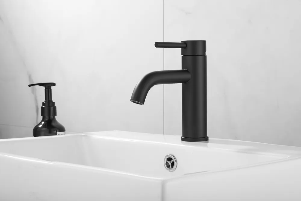 Koopje Saniclear Plus wastafelkraan zwart mat