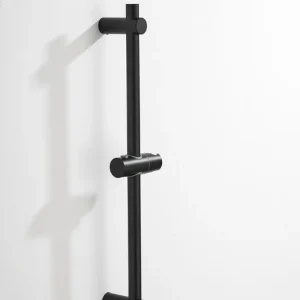 Lage Prijs Saniclear Plus douche glijstang met wateraansluiting 60cm zwart mat