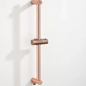 Gratis Verzending Saniclear Plus douche glijstang met wateraansluiting 60cm geborsteld koper