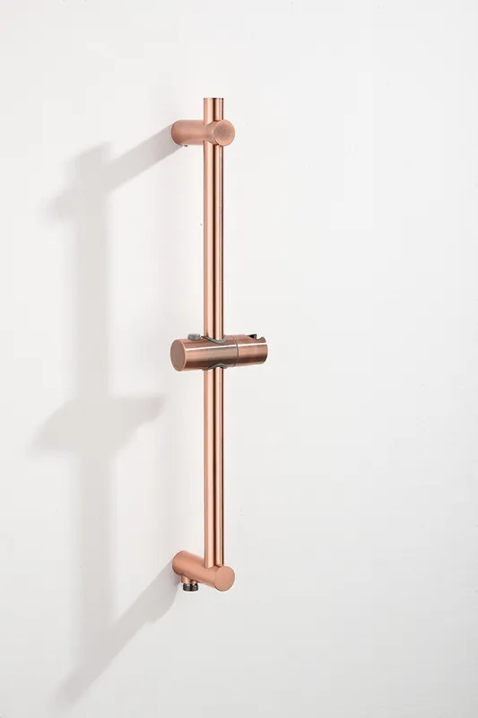 Gratis Verzending Saniclear Plus douche glijstang met wateraansluiting 60cm geborsteld koper