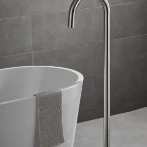 Merkproduct Saniclear Plus vrijstaande baduitloop RVS