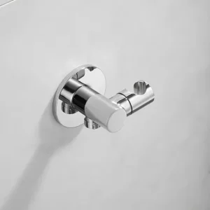 Saniclear Plus draaibare handdouche houder met wateraansluiting chroom Gratis Verzending