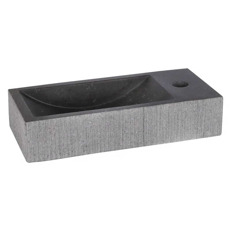 Differnz Ribble fontein 38x18x8cm natuursteen bombai black Betrouwbaar