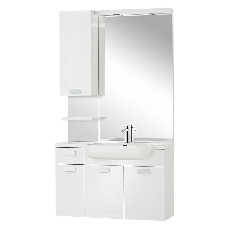 Lage Kosten Differnz Fabulous badmeubelset 100cm wit