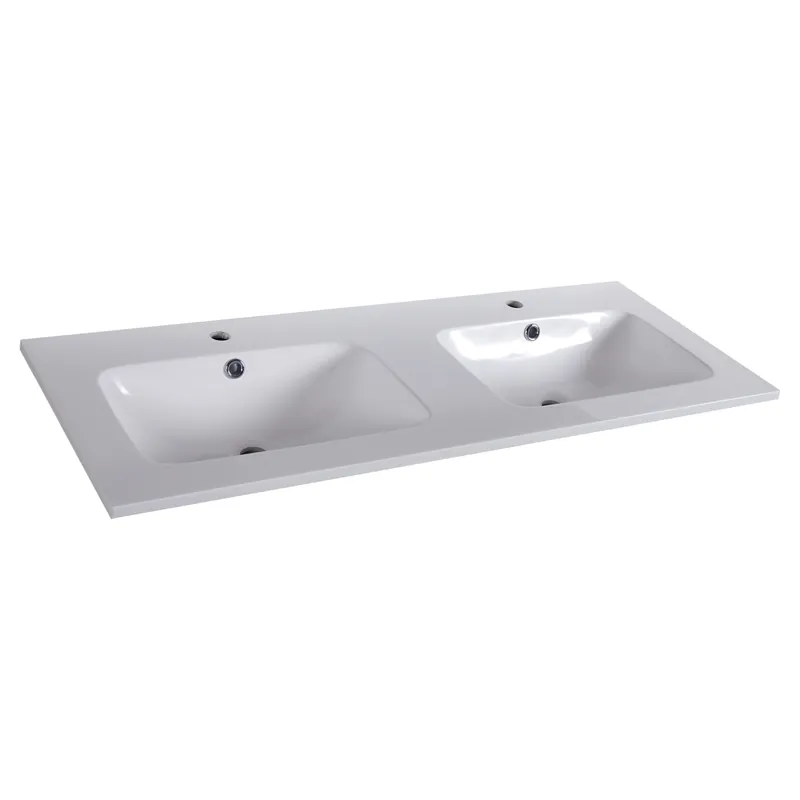 Groothandel Differnz Reno dubbele wastafel 120x46cm wit
