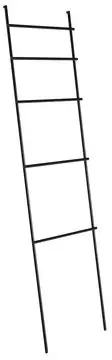 Sapho Debut handdoek ladder 50x186x3,2cm zwart mat Weekendaanbieding