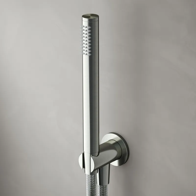 Speciale Aanbieding Hotbath Archie badset met uitlaat, doucheslang en handdouche RVS