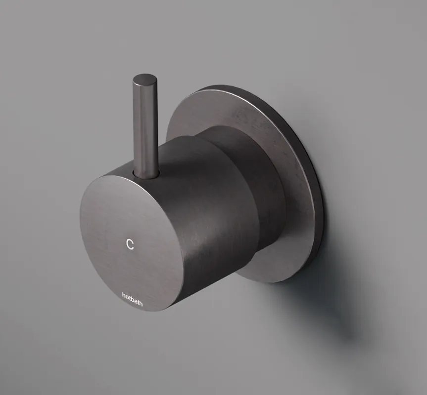 Exclusieve Aanbieding Hotbath Cobber afbouwdeel inbouw stopkraan koud verouderd ijzer