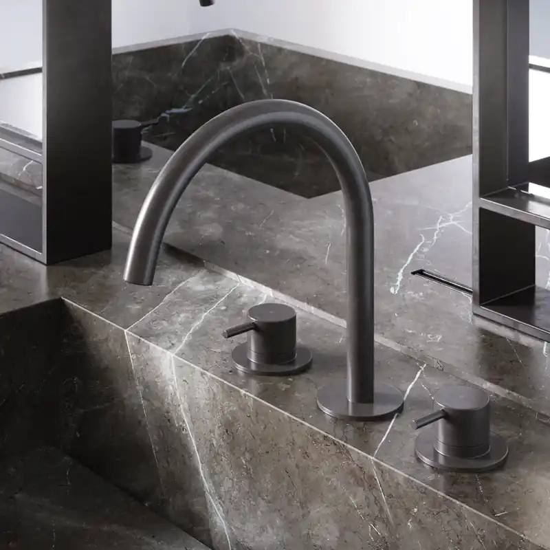 Hotbath Cobber inbouw wastafelmengkraan 3-gats CB033 verouderd ijzer Actieprijs
